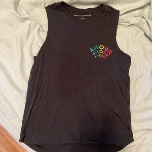 Size S Spiritual Gangster crop tank - amour amour amour - worn twice